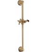 Retro Bronze Bugnatese Oxford Shower Rod 60.5cm With Adjustable Height Telephone Stand (19756-220)