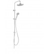 Shower column Ferro Wizard Rondo Chrome Adjustable height, With ABS Head Ø20cm, Telephone, Dispenser & Spiral NP45