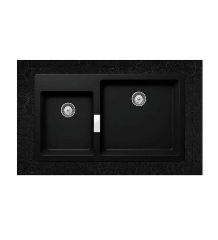 Νεροχύτης Ένθετος Schock Cristadur Mono 86x50cm Ασύμμετρες Γούρνες (15290-xxx)