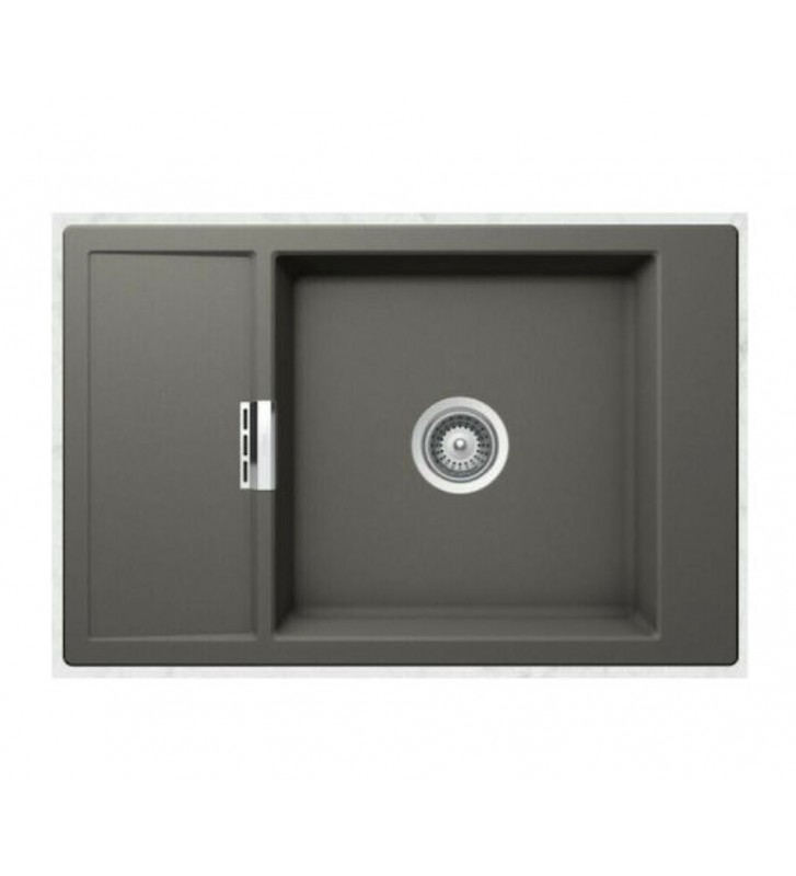 Νεροχύτης Ένθετος Schock Cristadur Mono Με μία Γούρνα & Πάγκο Εργασίας 78x51cm