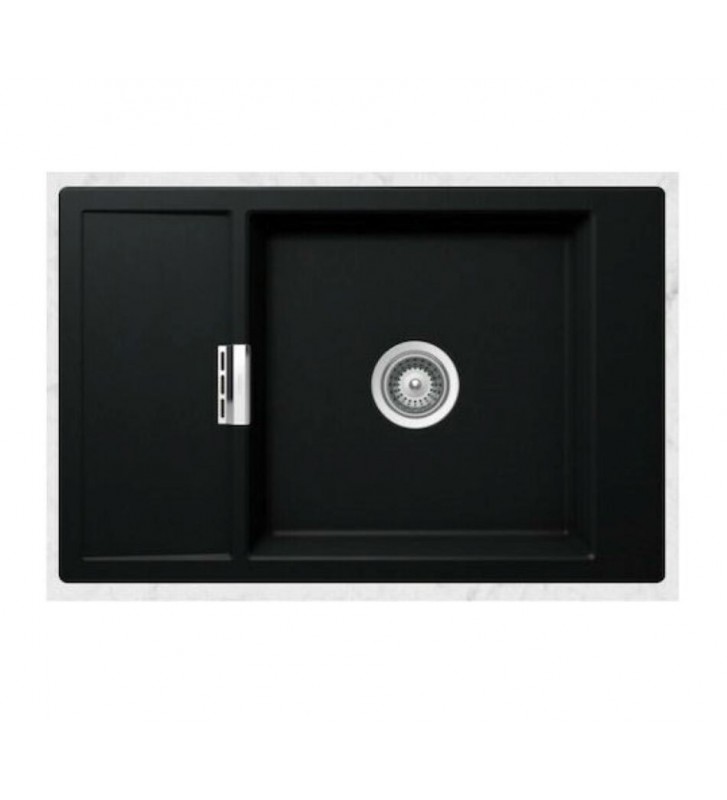 Νεροχύτης Ένθετος Schock Cristadur Mono Με μία Γούρνα & Πάγκο Εργασίας 78x51cm