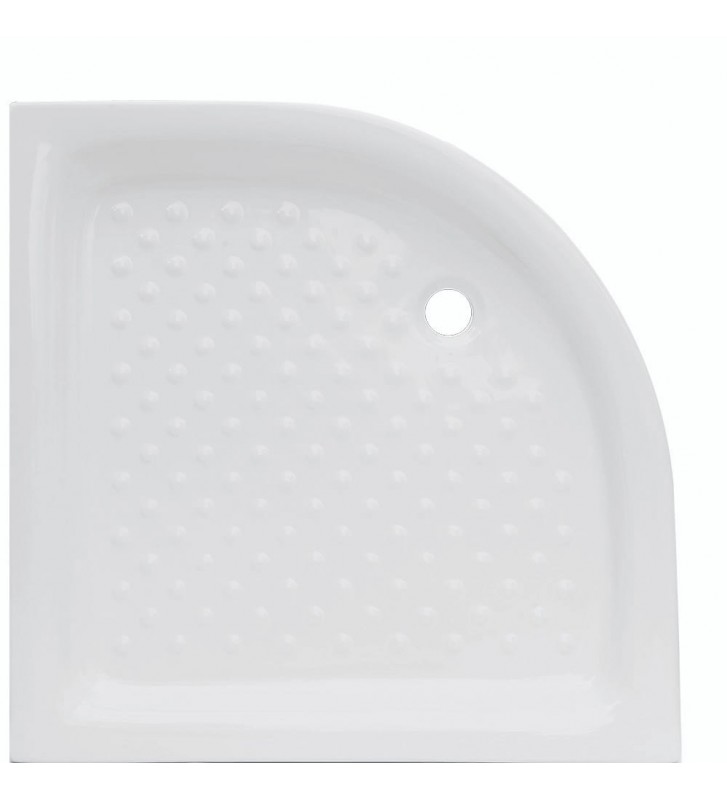 Ντουζιέρα TEMA ECO Ημικυκλική Λευκή Πορσελάνης  90x90x10