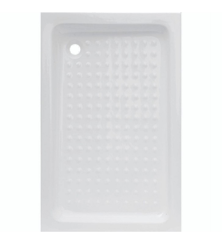 Shower Theme Eco Rectangular White Porcelain 70x140x11