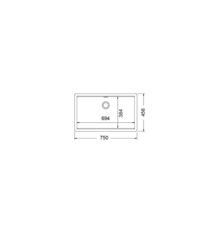 Νεροχύτης Υποκαθήμενος Schock Cristalite Manhattan 75x45,6cm
