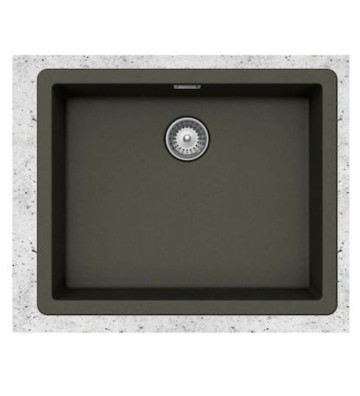 Νεροχύτης Υποκαθήμενος Schock Cristalite Manhattan Μία Γούρνα 55,6x45,6εκ.