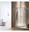 Shower Cabin Tema New Line Semicircular Transparent