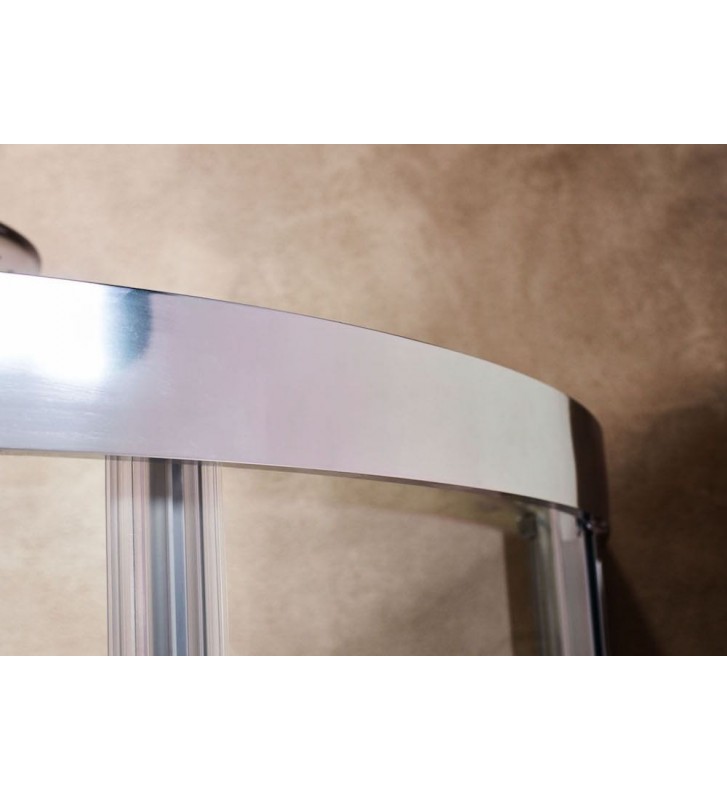 Καμπίνα Ντους Tema New Line Ημικυκλική Διάφανη