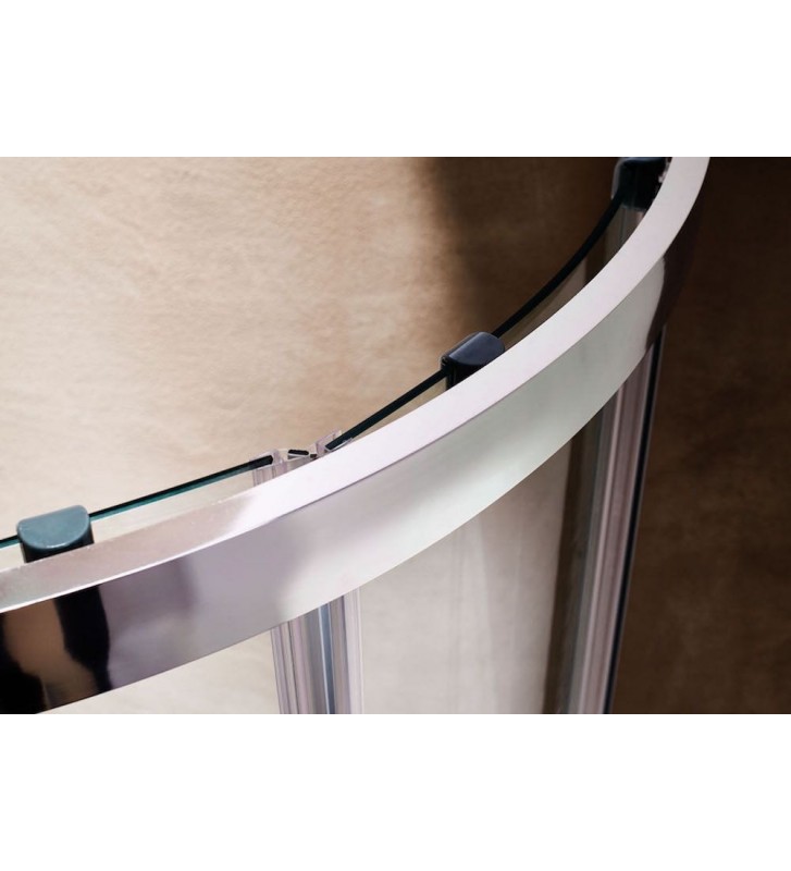 Καμπίνα Ντους Tema New Line Ημικυκλική Διάφανη