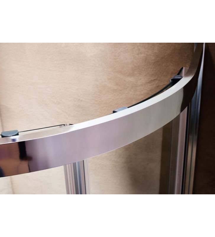 Καμπίνα Ντους Tema New Line Ημικυκλική Διάφανη