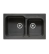 Built-in Duralit Synthetic Heavy Duty Sink with Two Troughs (83x50)