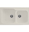 Built-in Duralit Synthetic Heavy Duty Sink with Two Troughs (83x50)
