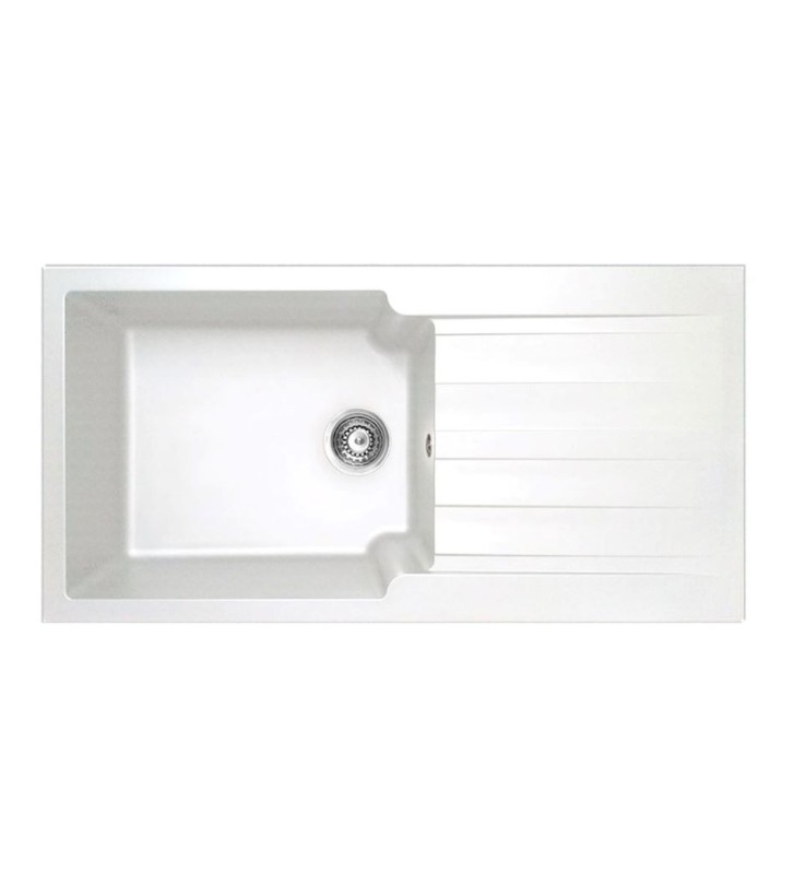 Undermount Duralit Synthetic Heavy Duty Sink with Single Bowl & Apron (100x50cm)