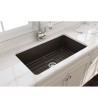 Bocchi Farmhouse Porcelain Kitchen Sink with One Bowl (81x48cm)