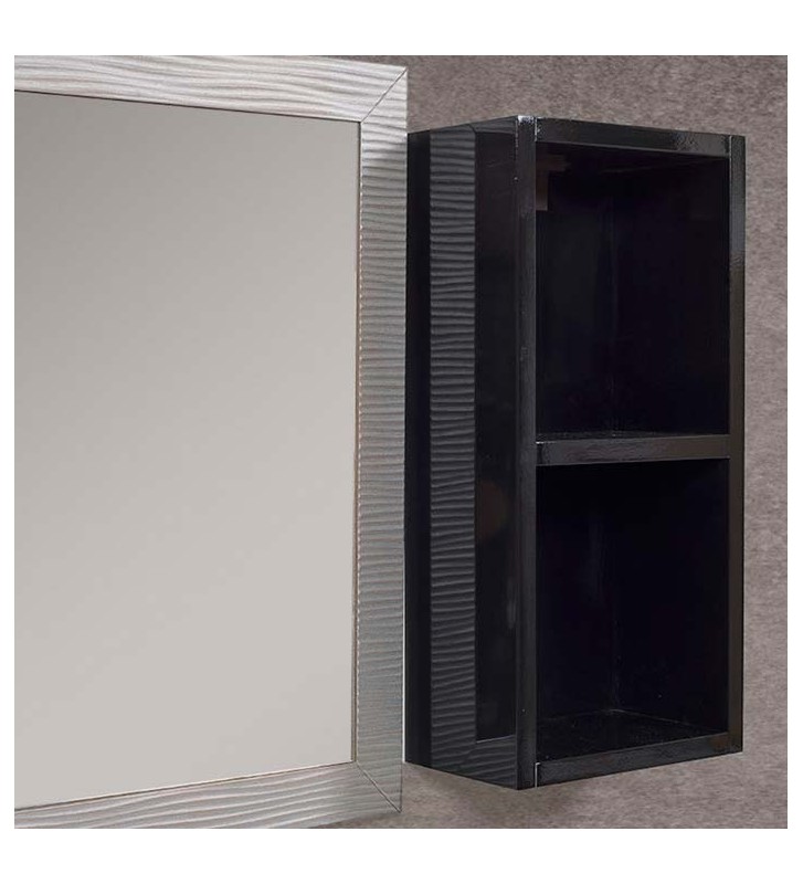 Mabo Aphrodite Bathroom Furniture Marine Plywood Veneer or White Lacquer, Base, Corian Cover, Mirror & Cabinet