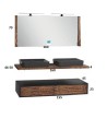 Solid Oak Bathroom Furniture with Plywood Elements Ariadne 160cm