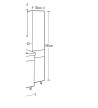 Apia Bathroom Furniture MDF Lacquer White base, washbasin, mirror-hidden cabinet