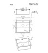Fortinox Squadro Inset Stainless Steel Sink Smooth (55x50.5cm) with One Trough (29055-110)