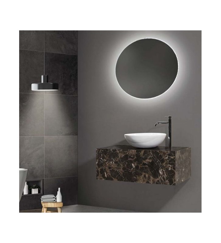 Έπιπλο Μπάνιου Πάγκος Compact 100cm Βάση & Καθρέφτης Led