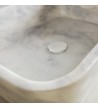 Νιπτήρας Επιτραπέζιος Μαρμάρινος Fossil Gaia Marble 50x38 εκ. (DS 50-300)