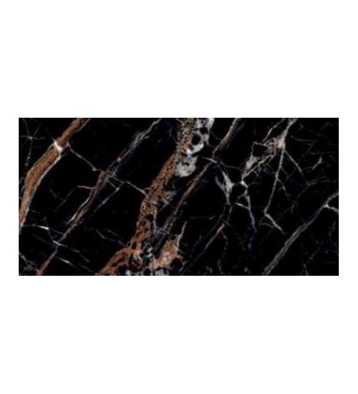Romano Black Rett 1st Grade Black Glossy Porcelain Tile - Granite 60×120cm