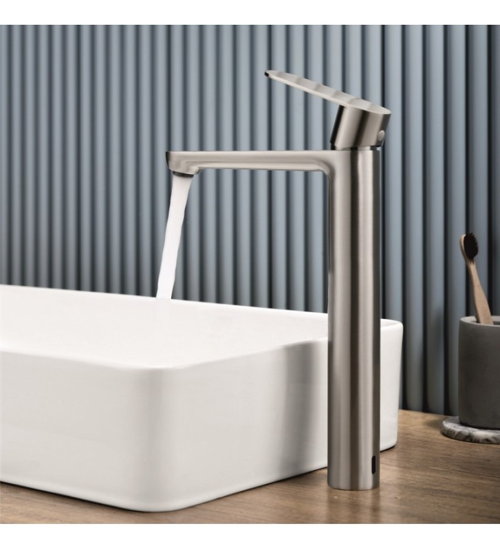 Washbasin faucet Tall Inter Ceramic Marsilia Chrome Brushed ICF 111321BS