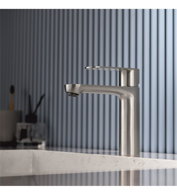 Inter Ceramic Marsilia Washbasin Faucet Chrome Brushed ICF 111320BS