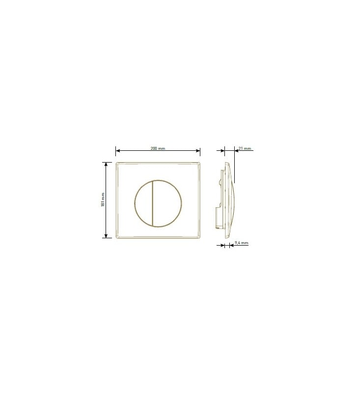 Πλακέτα χειρισμού SIAMP MEDIA WHITE 111912