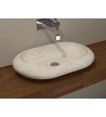 Bati Stoone Ovalite Beige Tabletop Stone Washbasin 55x40x13cm