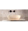 Νιπτήρας Επιτραπέζιος Πέτρινος Bati Stoone Kalia Beige 50x35x15cm