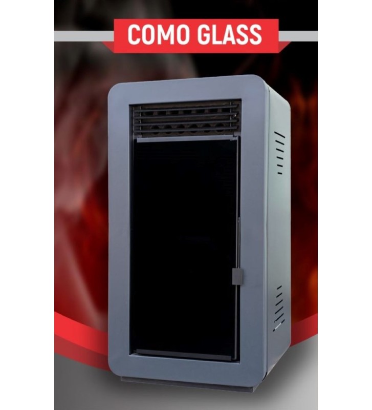 Σόμπα Πέλλετ (Pellet) Αερόθερμη Como Glass 15KW