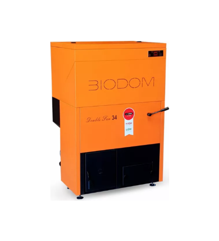 Pellet boiler (Pelett) Biodom Double Fan DF 34 (31.9 kW)
