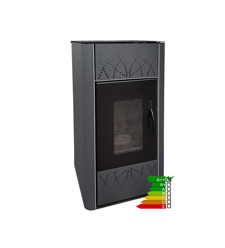 Pellet Boiler Individual Indoor Unit Biodom Color Black H 25 (24.6 kW)