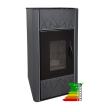 Pellet Boiler Individual Indoor Unit Biodom Color Black H 25 (24.6 kW)