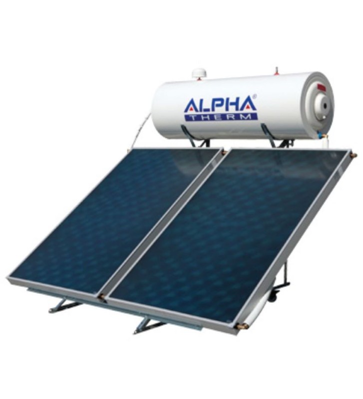Ηλιακός Θερμοσίφωνας 200lt / 3,00m² Alpha Therm Glass Τριπλής Ενέργειας (2x1,50)