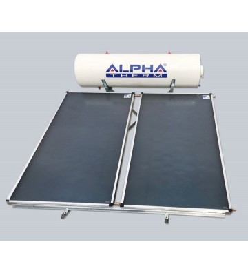 Ηλιακός Θερμοσίφωνας 200lt / 4,00m² Alpha Therm Glass Τριπλής Ενέργειας (2x2,00)