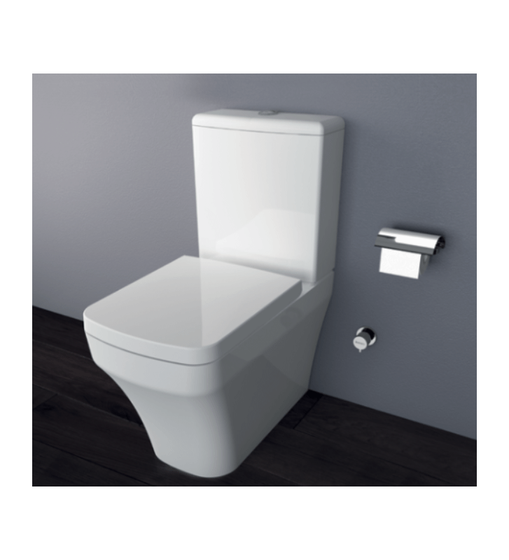 ΣΕΤ CREAVIT SOLO RIM-OFF Λεκάνη & Καζανάκι & Κάλυμμα & Μηχανισμός αέρος