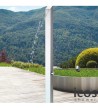 Icos Dike Outdoor Shower Column 2 Outlets Stainless Steel Height 208 cm