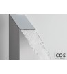 Icos Dike Outdoor Shower Column 2 Outlets Stainless Steel Height 208 cm