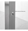 Icos Dike Outdoor Shower Column 2 Outlets Stainless Steel Height 208 cm