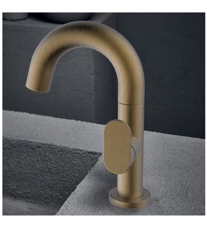 Μπαταρία Νιπτήρα Αναμεικτική  Armando Vicario Slim Antique Brass (Bronze Brushed) (500010-221)