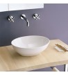 Table-top Porcelain Washbasin White Scarabeo Ovo 41 x 33.5 cm. (8045-300)