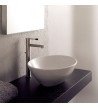 Table-top Porcelain Washbasin White Scarabeo Ovo 41 x 33.5 cm. (8045-300)