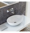 Serel Tabletop White Porcelain Sink 55 x 41 cm. (CH33-300)