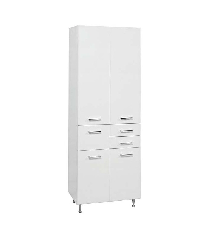 Mabo Liv Mdf Flooring Double Column Bathroom White Lacquer (185x65x34)