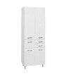Mabo Liv Mdf Flooring Double Column Bathroom White Lacquer (185x65x34)