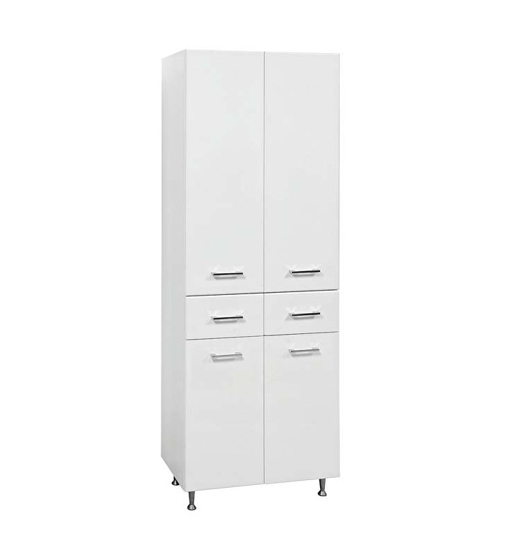 Mabo Bizoute 60 Mdf White Lacquer Flooring Double Column Bathroom (185x60x34)