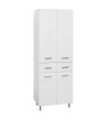 Mabo Bizoute 60 Mdf White Lacquer Flooring Double Column Bathroom (185x60x34)