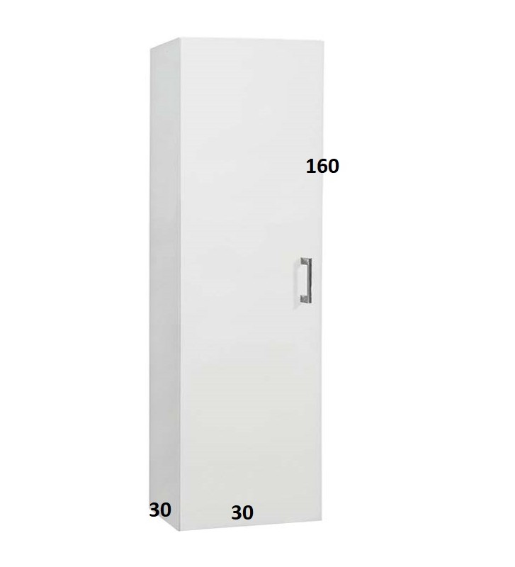 Hanging Bathroom Column Mabo Hang 1 Mdf White Lacquer (160x30x30)