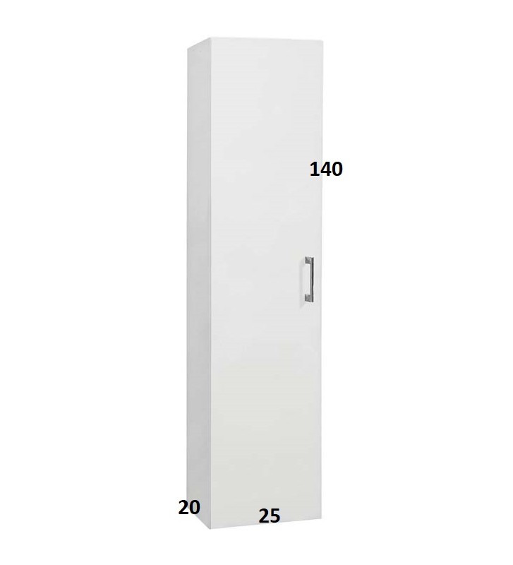 Hanging Bathroom Column Mabo Hang 2 Mdf White Lacquer (160x30x30)