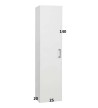 Hanging Bathroom Column Mabo Hang 2 Mdf White Lacquer (160x30x30)